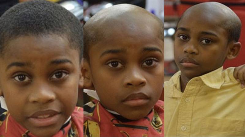 Barber offers an old-man haircut for naughty kids